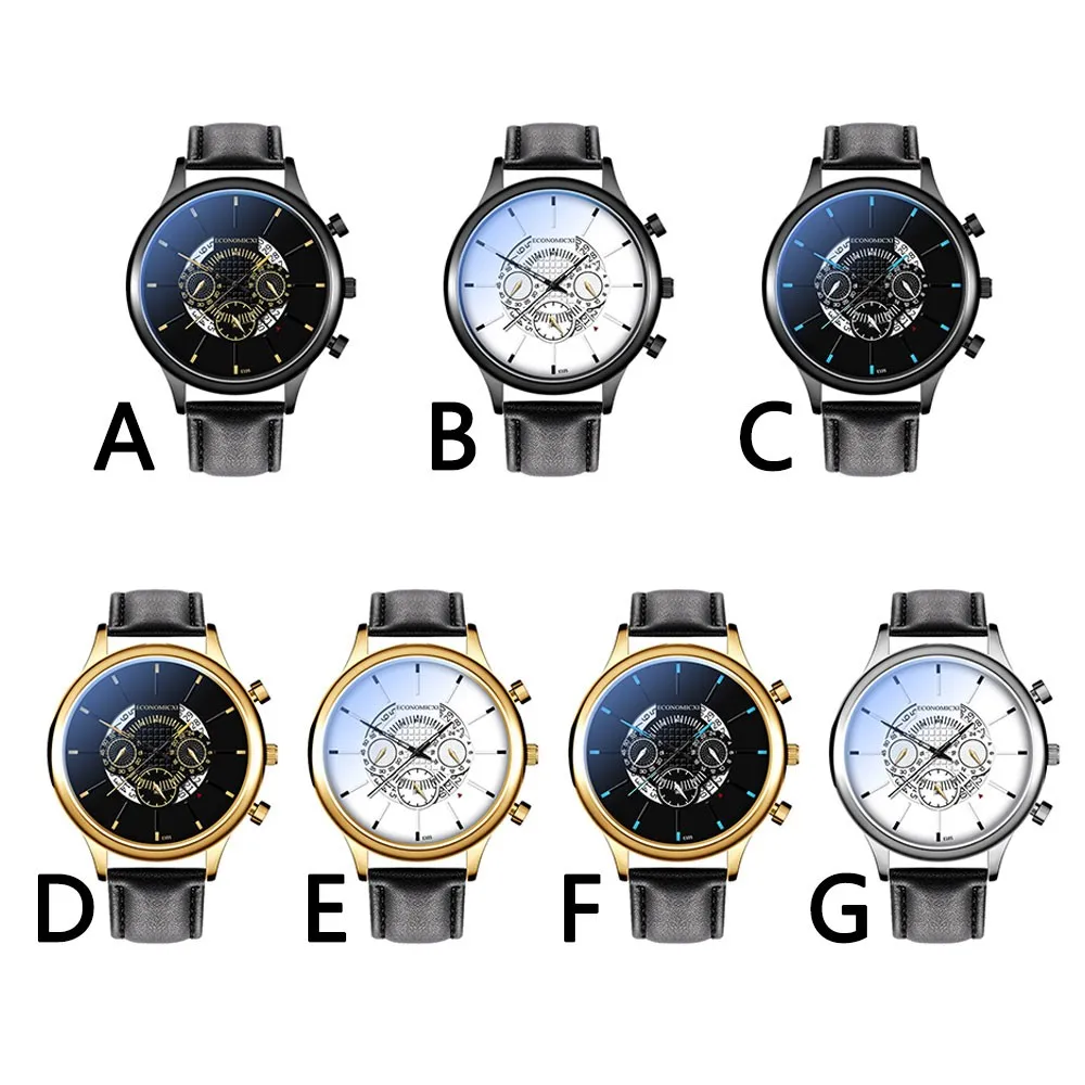 

2020 new popular mature business watch men's classic suit metal watch leather mesh belt all-match men's watch 5*