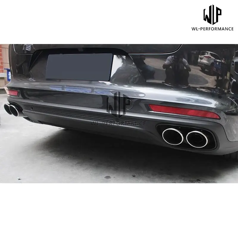 971 Stainless Steel Muffler Exhaust Pipes End Tips Exhaust tail throat For Porsche Panamera 970 4S Turbo GTS 17-18