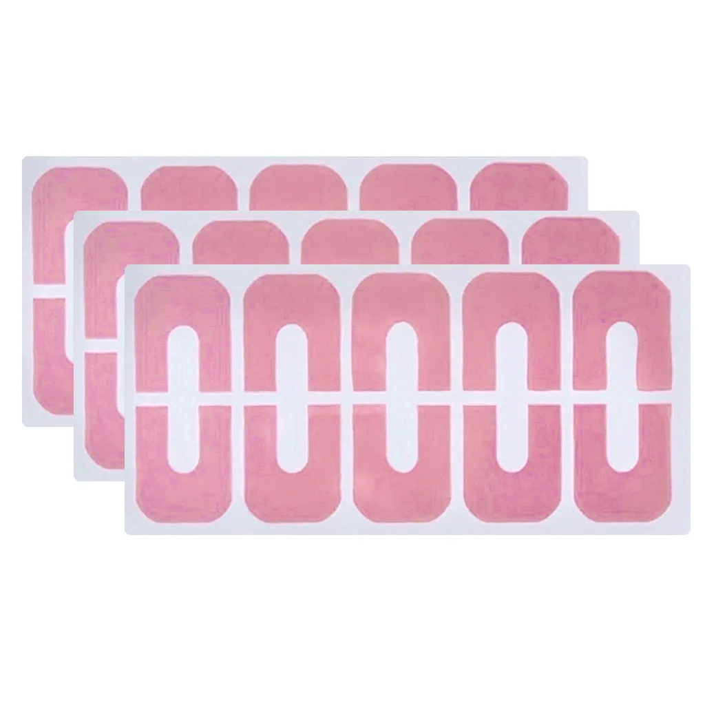 Наклейки для защиты ногтей защита переводная печать u-образная наклейки 3 шт. |