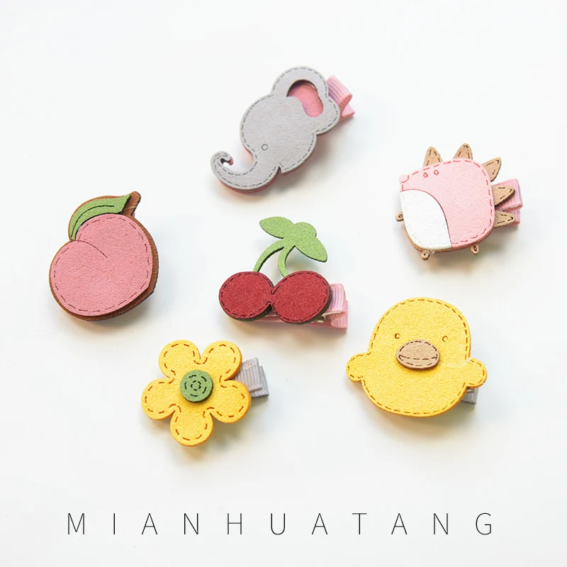 Заколки для волос девочек с милыми мультяшными животными фруктами 2019 |