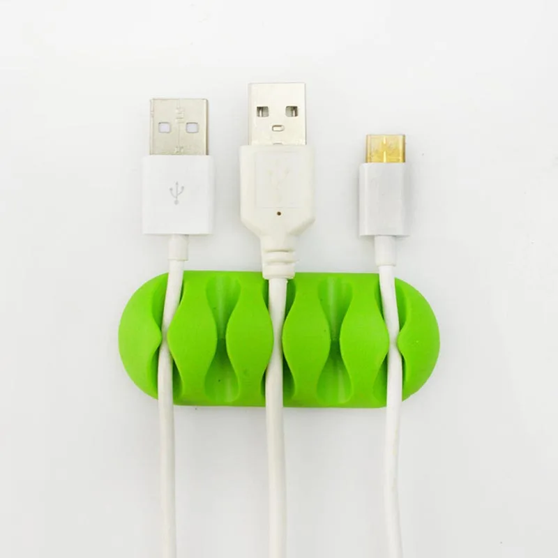 Зажим стол аккуратный Органайзер провод USB зарядное устройство Держатель Фиксатор стабилизатор