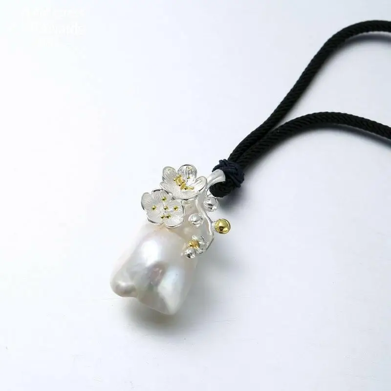 Простой кулон в виде ракушки из стерлингового серебра S925 пробы для ожерелья