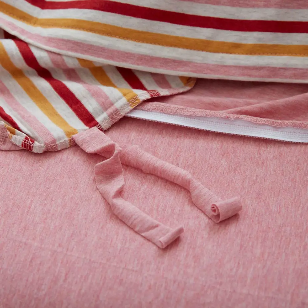 Комплект вязаного хлопкового постельного белья Svetanya мягкое теплое постельное