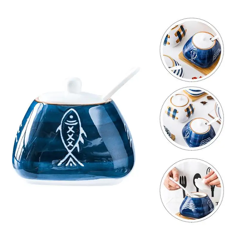 

1 Pc Durable Multifunctional Useful Ceramic Condiment Bottle for Restaurant Kitchen