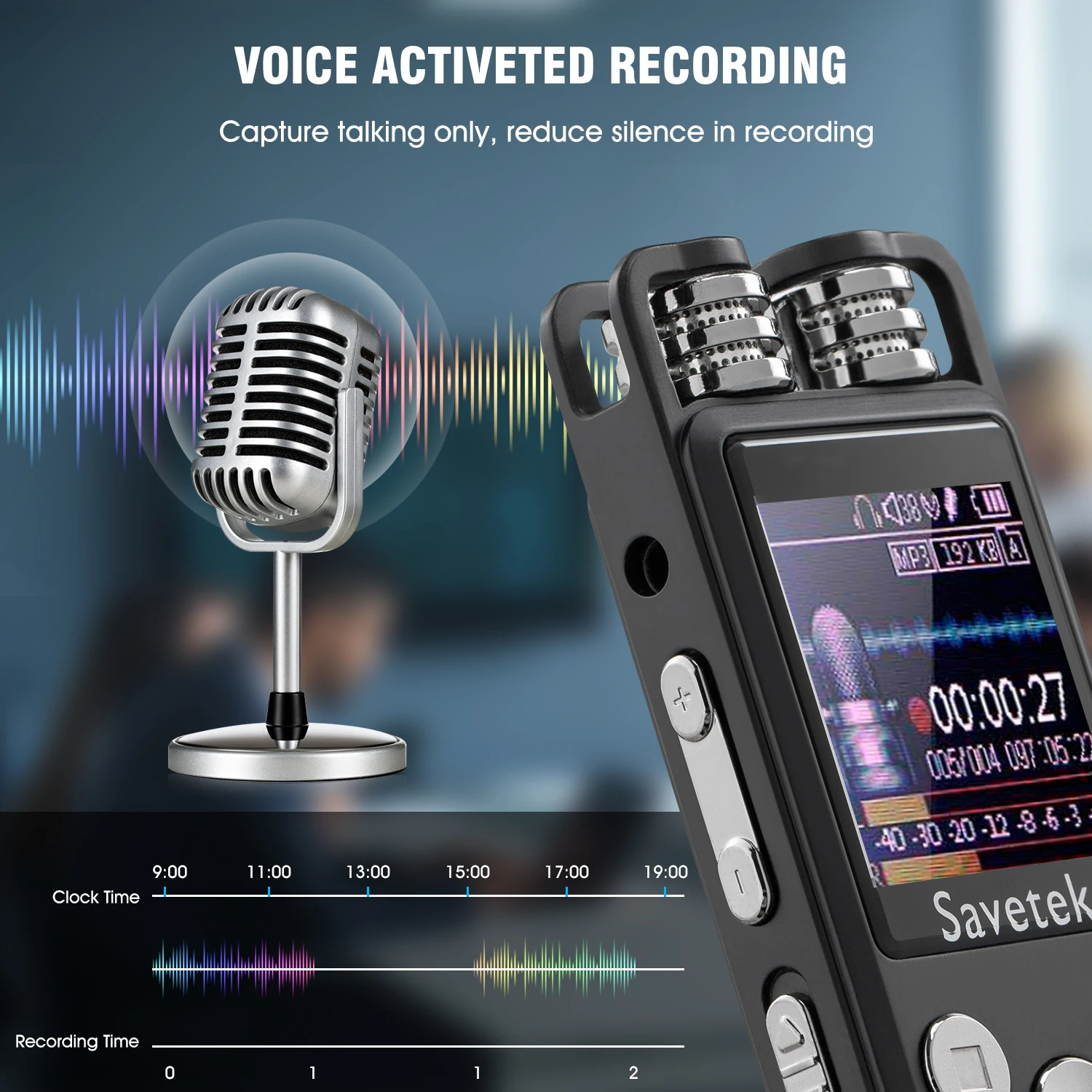 Premium Voice Activated Digital Audio Recorder 8GB 16GB 32G USB Pen Dictaphone PCM Recording Hifi Mp3 PlayerFor Lectures | Электроника