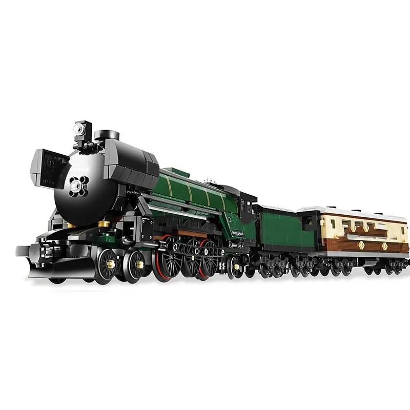 

Technic Series Emerald Night Train Model Building Kit Blocks Bricks Toy Enducatianl Christmas Gift For Kid