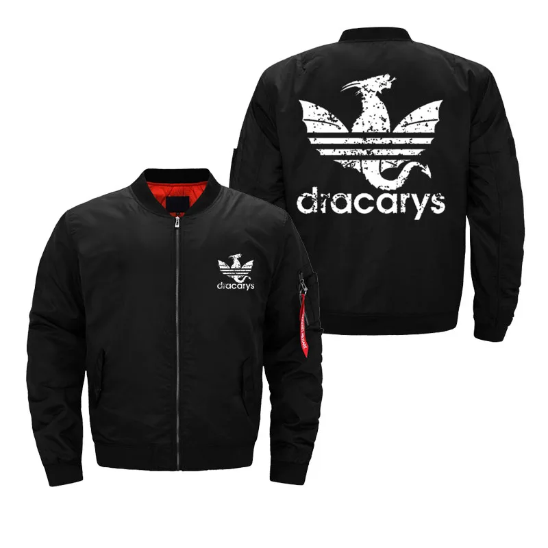 

New mens coat cotton coat MA-1 pilot jacket mens thickened plus fat casual large Print logo customized waterproof dropshipping