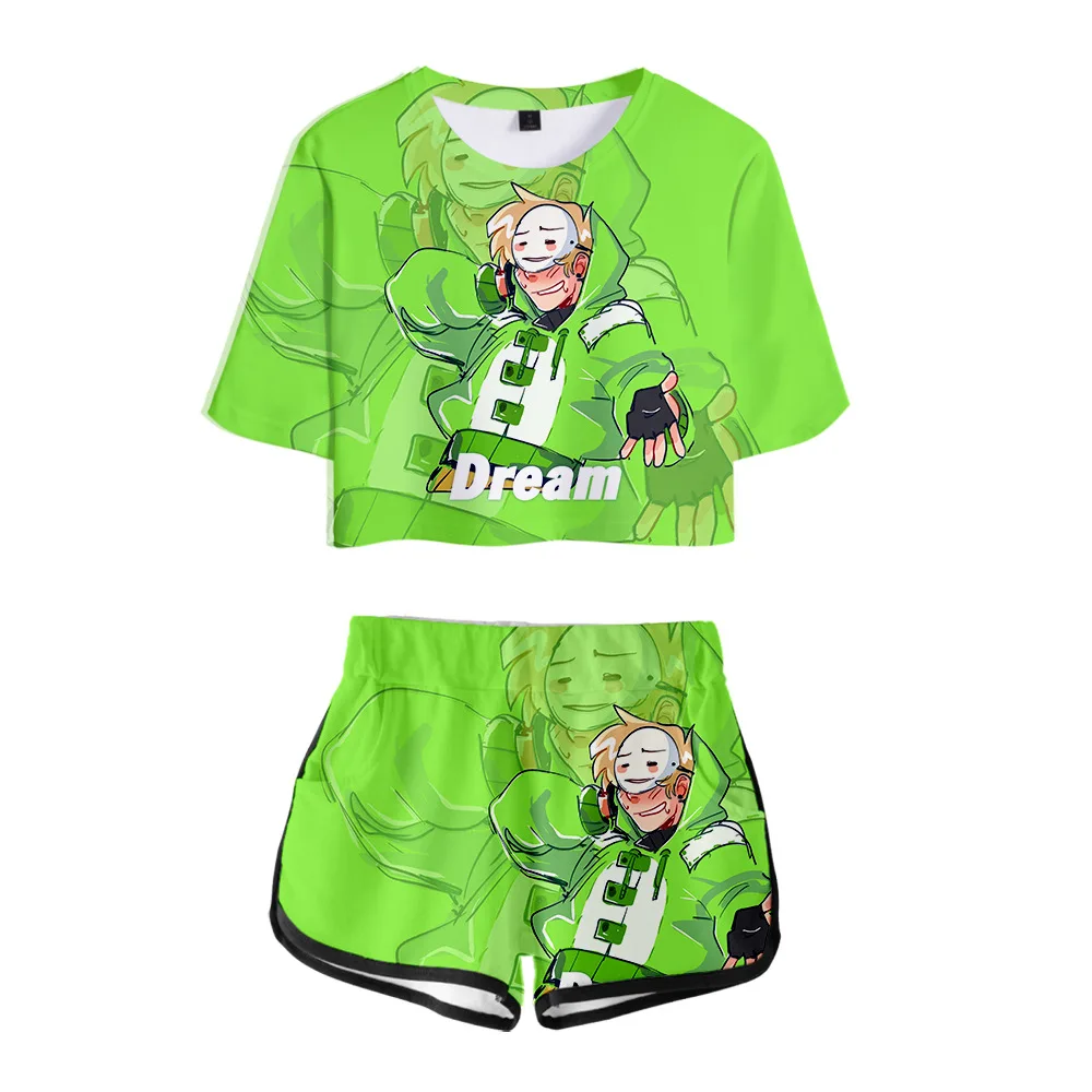 

2021 New dreamwastaken 2 pieces Set Sexy Tshirt Summer Kawaii Girl Fashion Casual Sets Preppy Style Women Streetwear