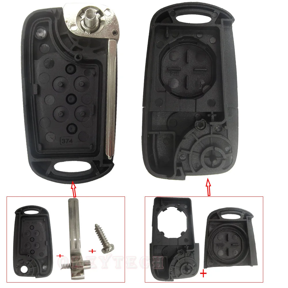 OkeyTech складной Автомобильный ключ-раскладушка для Kia Rio 3 Picanto Ceed Cerato Sportage K2 K3 K5 Soul