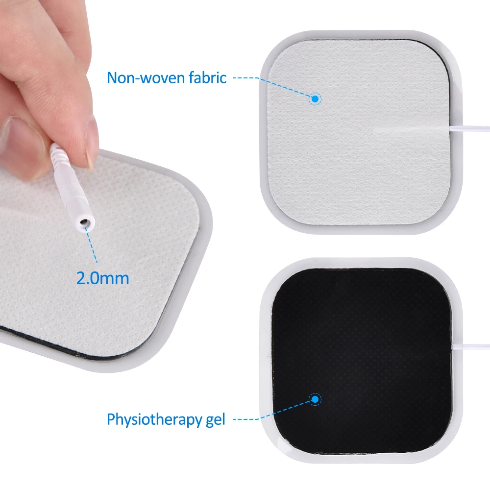 

EMS Electrode Pads Nerve Muscle Stimulator Silicone Gel Tens Electrodes Digital Acupuncture Physiotherapy TENS Pads 4*4cm/5*9cm
