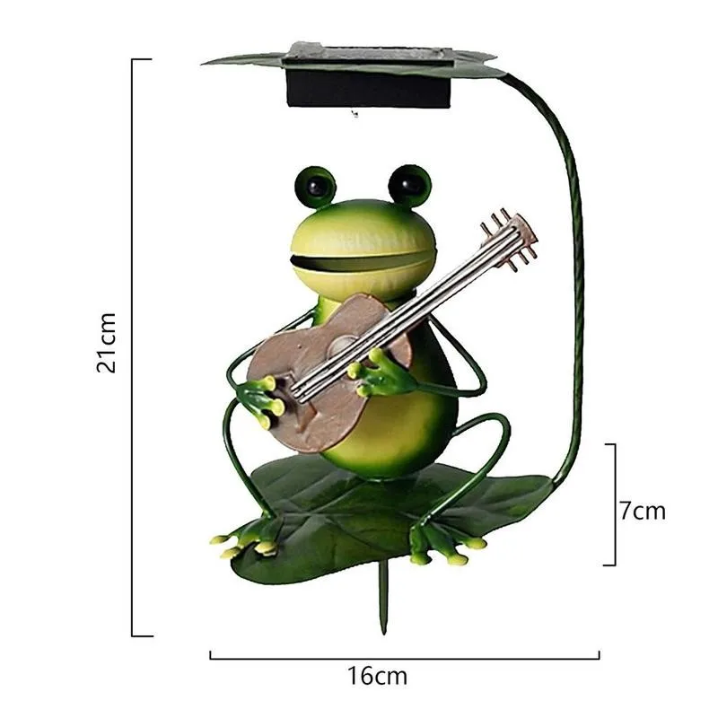 

Solar Lamp Outdoor LED Lawn Lights Landscape Iron Frogs Exquisite Garden Lights Solar Lamp Garden Decoration Frogs Lights