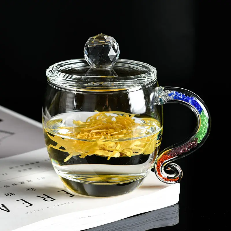 Чашка для чая стеклянная высокотемпературная пенопластовая чайная чашка с