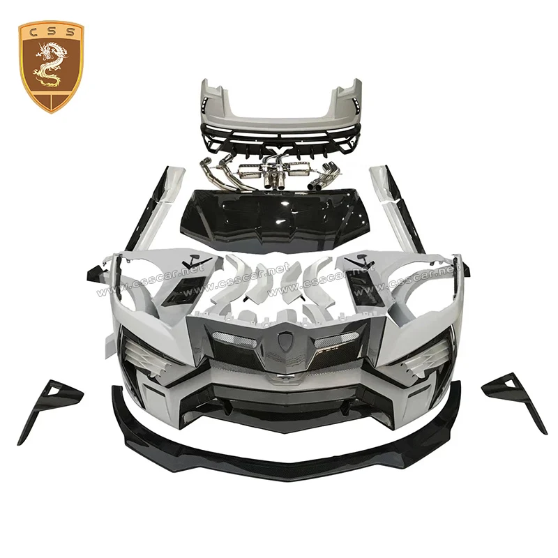 Комплект для тела URUS Dry из углеродного волокна передняя губа задний бампер