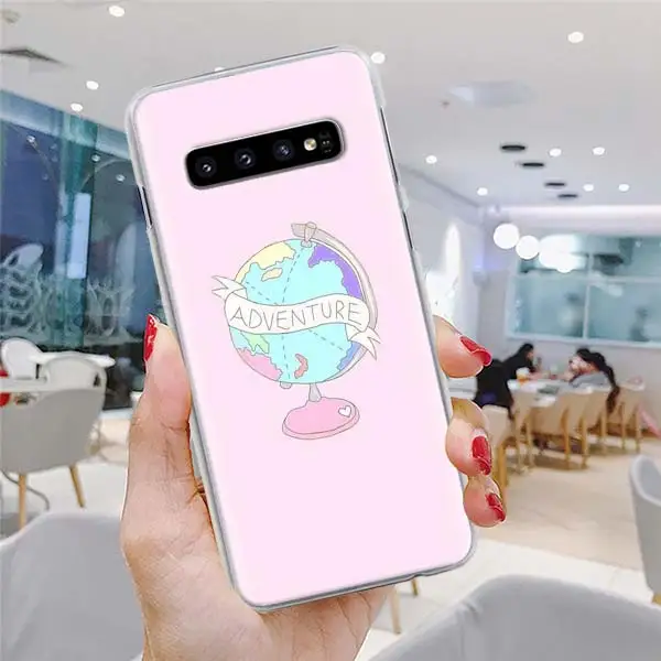 H05 Карта мира самолет Дорожный Чехол для телефона для samsung Galaxy S10 S10e S8 S9 Plus Note 10 Plus 9 8 S6 S7 Edge Твердый Чехол - Цвет: H05