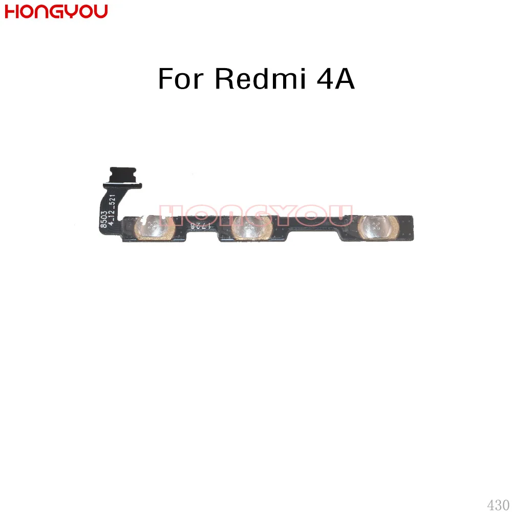 Кнопка питания отключения звука вкл/выкл гибкий кабель для Xiaomi Redmi 4A|Шлейфы