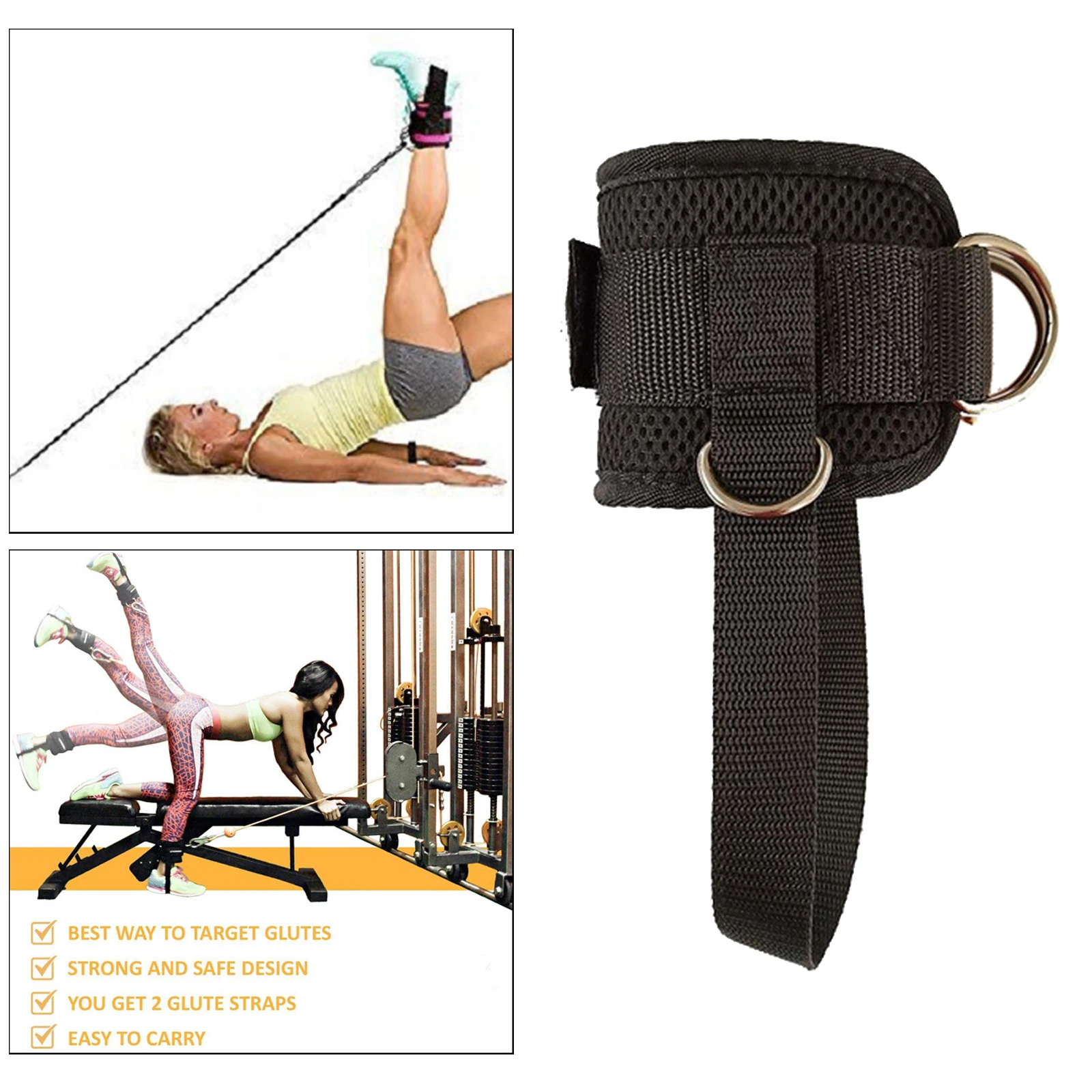 Приспособление для кабеля тренажерного зала ремни на лодыжку тяжелой атлетики