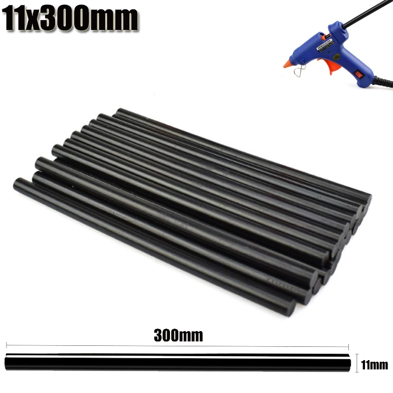

11mmx300mm Black Hot Melt Glue Sticks For Glue Gun Auto Repair Tool Car Dent Paintless Paste Removal Clean Sticky Hand DIY Tools