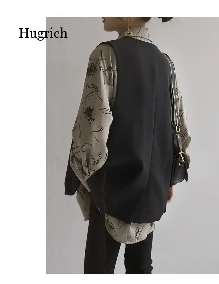 

Autumn Vest Women Vintage Double Breasted Short Loose Vests Womens Chalecos Para Mujer