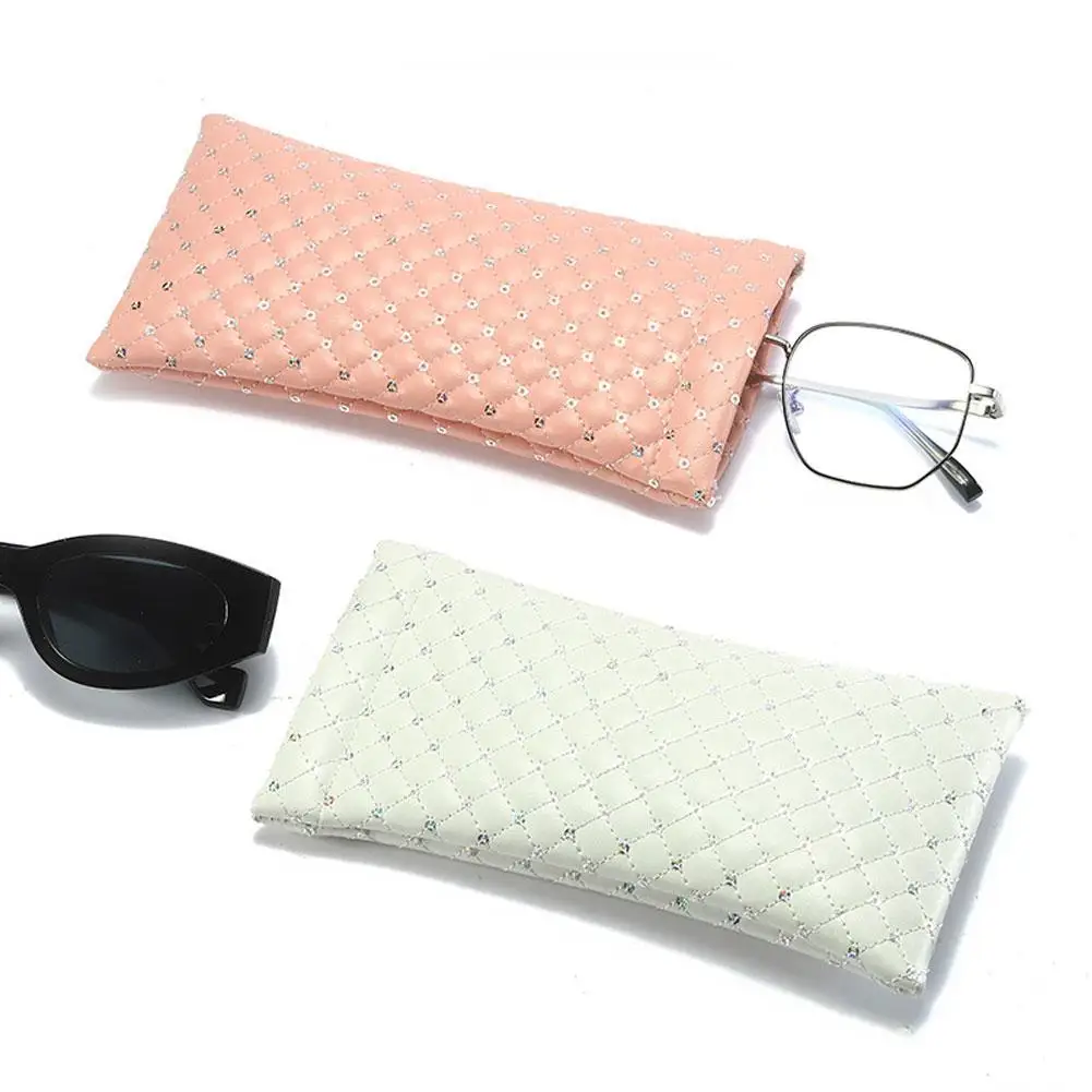 

New Fashion Sunglasses Bag Pu Leather Glasses Bags Portable Glasses Storege Pouch Waterproof Mobile Phone Wallet Storege Cases