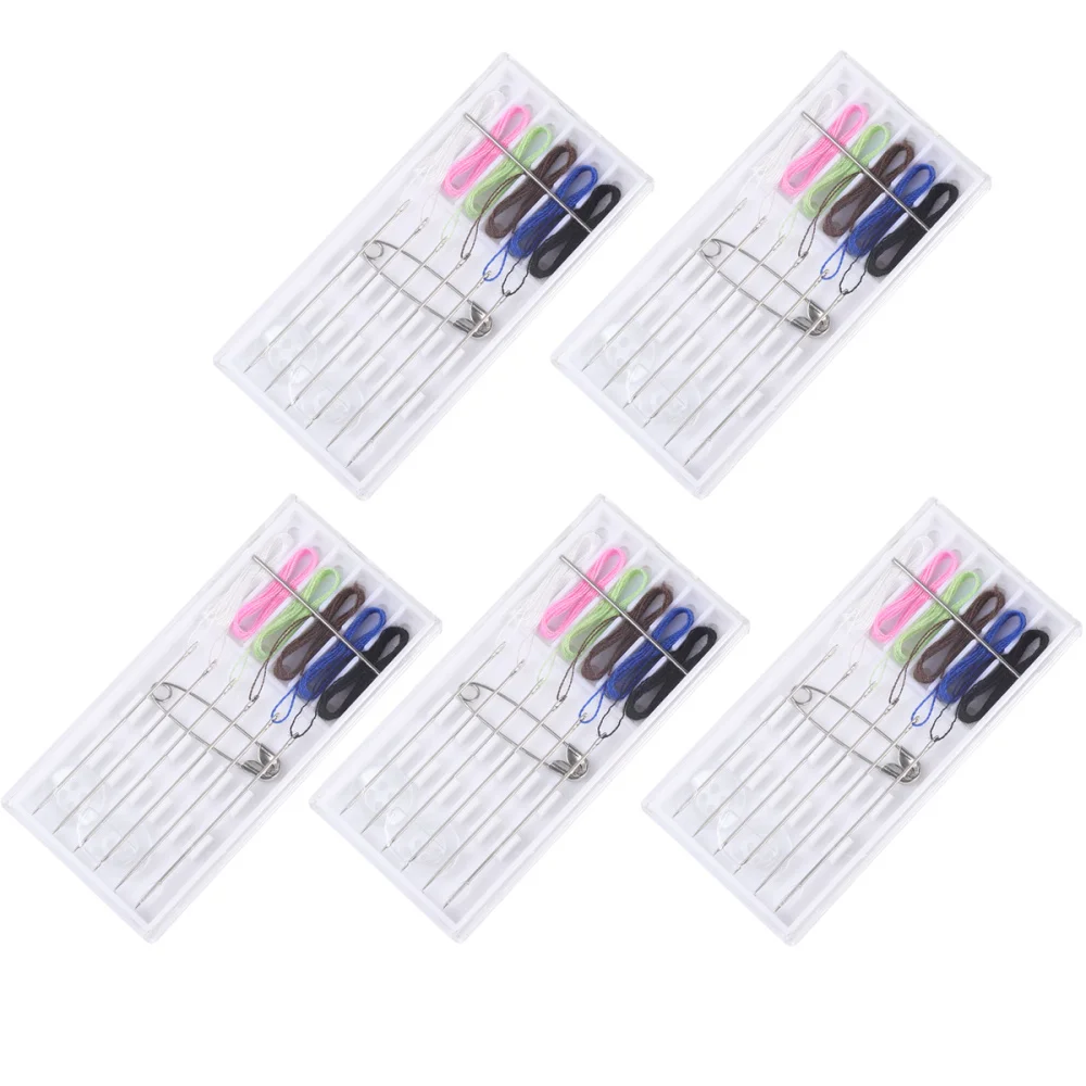 5 комплектов одноразовый набор швейных инструментов для отелей с вышивальной