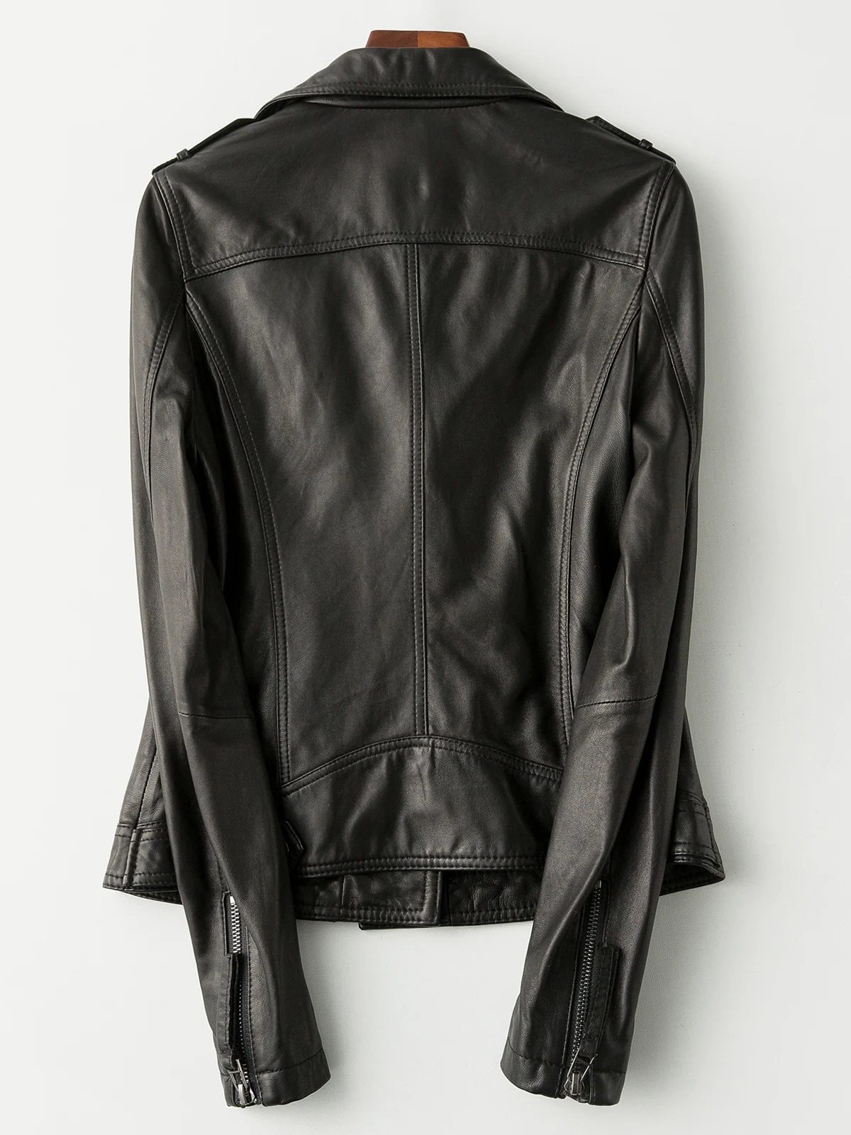 

JCHB 2021 Short Genuine Leather Jacket Women Motorcycle Sheepskin Coat Female Plus Size Clothes Spring Autumn Femme Veste Pph30