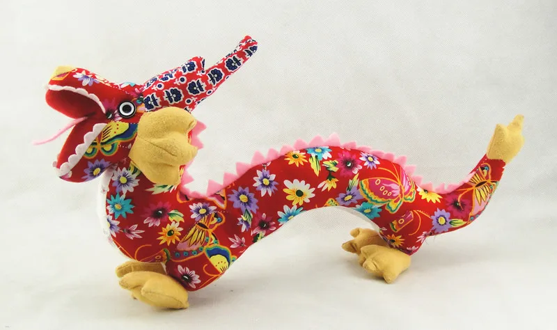 Ant mascot Auspicious pattern embroidered dragon Doll long Pillow stickers ball Gift Plush Animals | Игрушки и хобби