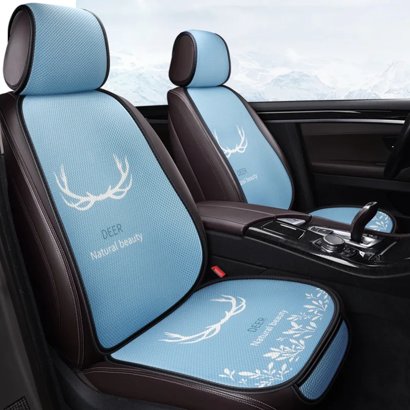 

Car cushion single cartoon car cushion summer cool cushion four seasons universal single seat cushion with backrest