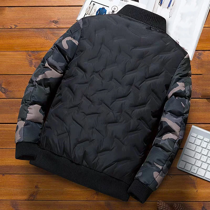 Мужские зимние куртки и пальто верхняя одежда новая камуфляжная куртка-бомбер