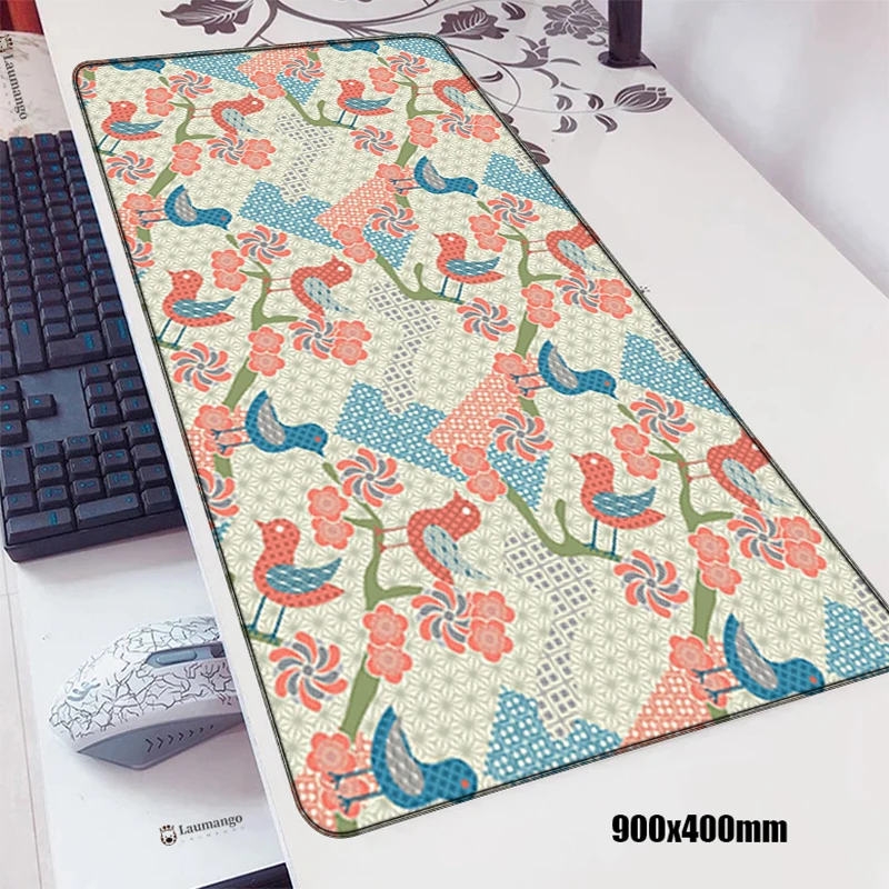 

Gaming Keyboard Pad Flower Large Computer Mat Anime Mouse Pad Speed Mousepad Company Pc Gamer Rug Keyboards Accessories Mausepad