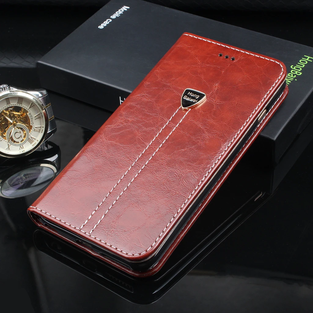 Чехол-книжка для Lenovo Z5 роскошный кожаный чехол-бумажник чехол телефона защитный