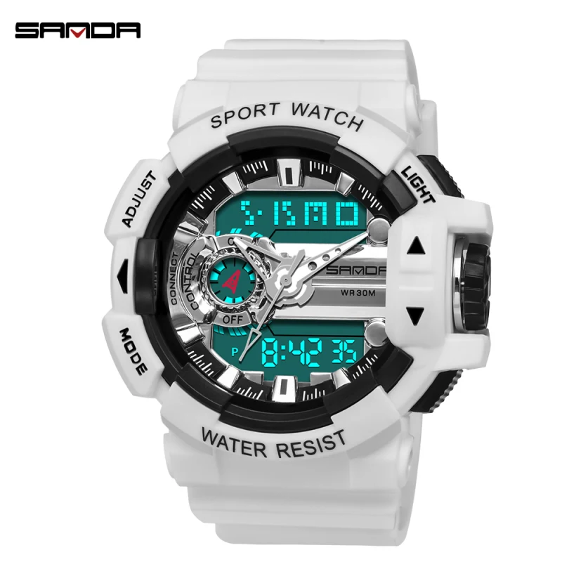 

2019 SANDA Sports Watches Men LED Digital Wristwatch For Men Top Brand Luxury Date Calendar Military Army Watch Reloj hombre