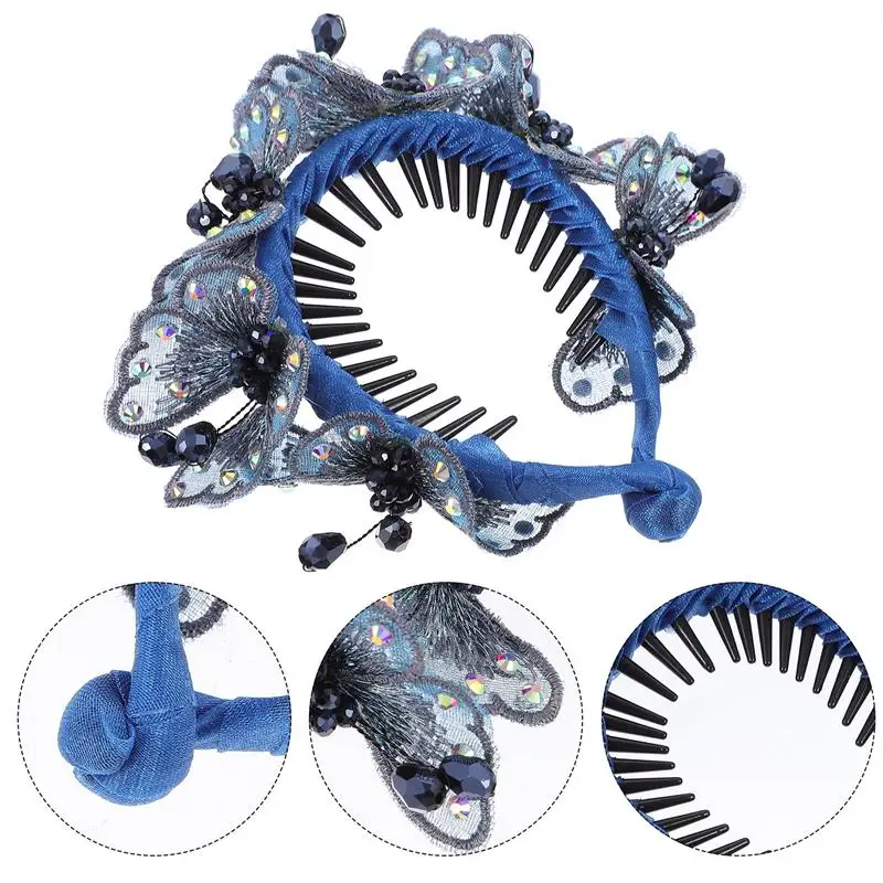 

1pc Handmade Woven Hair Accessories Rhinestone Hairpin for Hair Decoration Party Women Lady