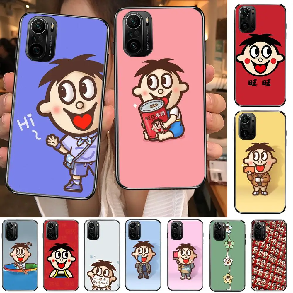 

cartoon wang zai milk Phone Case For xiaomi redmi POCO F1 F2 F3 X3 Pro M3 9C 10T Lite NFC Black Cover Silicone Back Prett mi 10