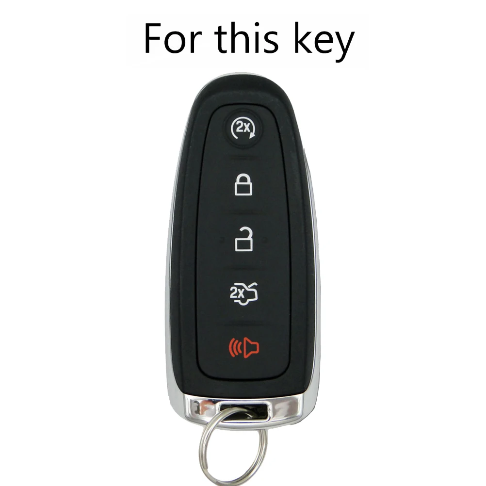 Silicone Car Remote Key Shell Cover Fob Case For Ford Explorer Edge Expedition Escape Focus Taurus Titanium Replacement | Автомобили и