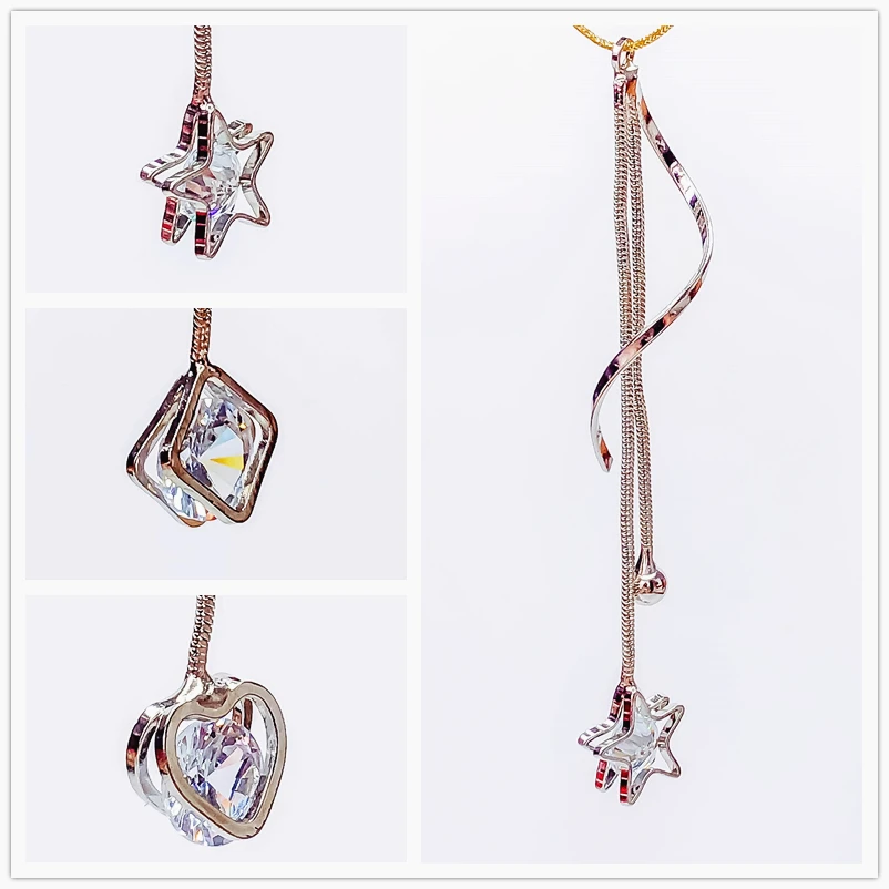 

Стразы в форме звезды, в форме сердца, серьги с подвесками, аксессуары для сережек, ручная работа, материал, ювелирное изделие, 4 шт.