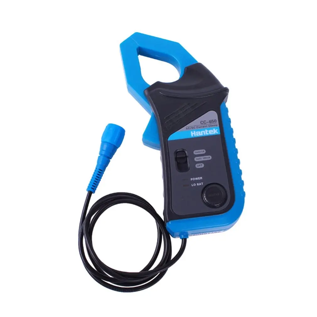 

Hantek AC/DC Current Clamp Meter CC-650 for oscilloscope 400Hz Bandwidth 1mV/10mA 650A with BNC/Banana type connector