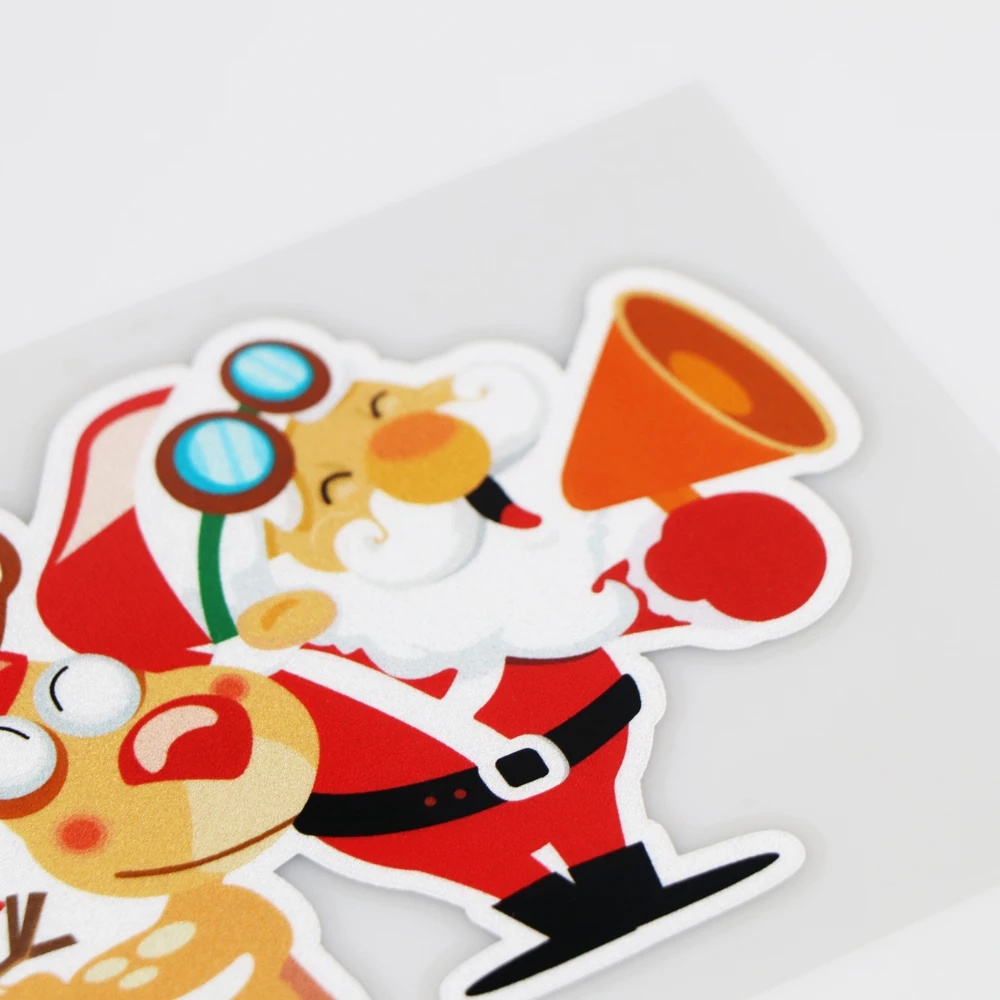 

YOJA 16X8.9CM Celebrate Christmas Cartoon Vinyl Decal Bumper Decorate Car Sticker ZT1-0025
