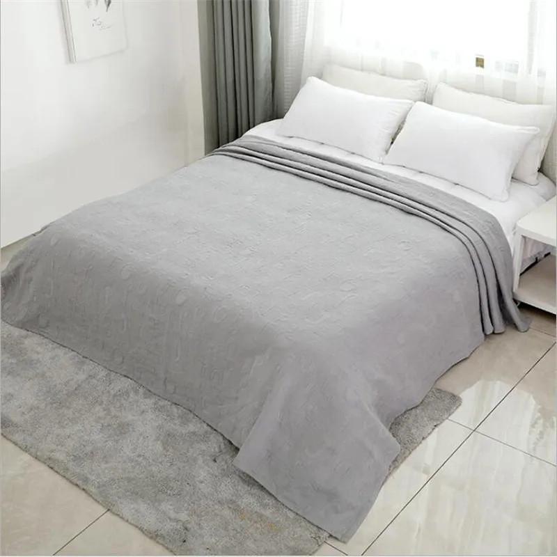 Моющееся покрывало хлопковое стеганое для кровати королевского размера газовое