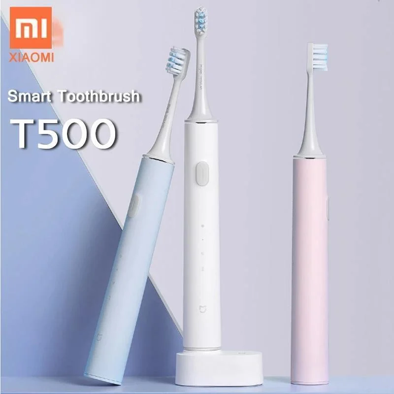 Xiaomi mijia T500 звуковая электрическая зубная щетка Mi долгий срок службы батареи IPX7 Mijia зубная щетка высокая частота Вибрация Магнитная