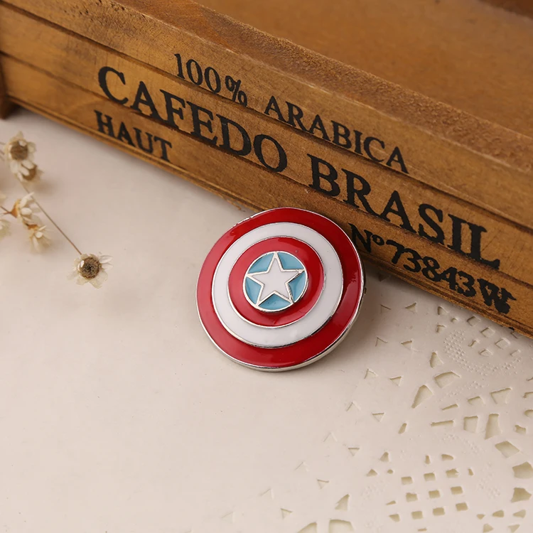 America Soldier Brooch Logo Superhero Steve Star Flag Enamel Shield Weapon Pin Badge Fashion Movie Jewelry Men Women Wholesale | Украшения