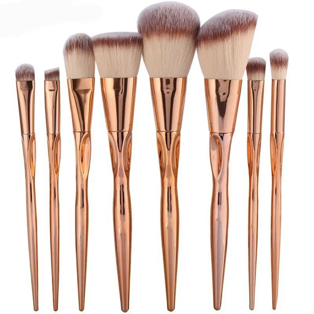 SZC001 4/8pcs Professional Nylon Makeup Brushes Set For Foundation Powder Blush Eyeshadow Concealer Lip Eye Make Up Brush Cosmetics - Handle Color: SZC001
