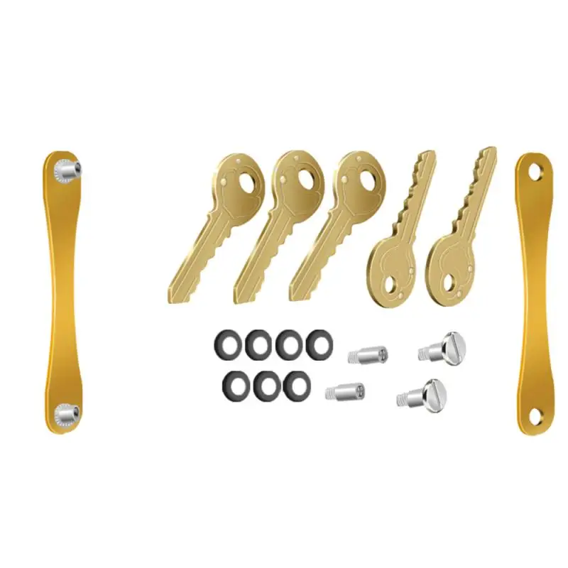 

portable Extended Compact Key Holder Aluminum Key Metal Key Storage Compact Key Holder Keychain Organizer holder Free shipping