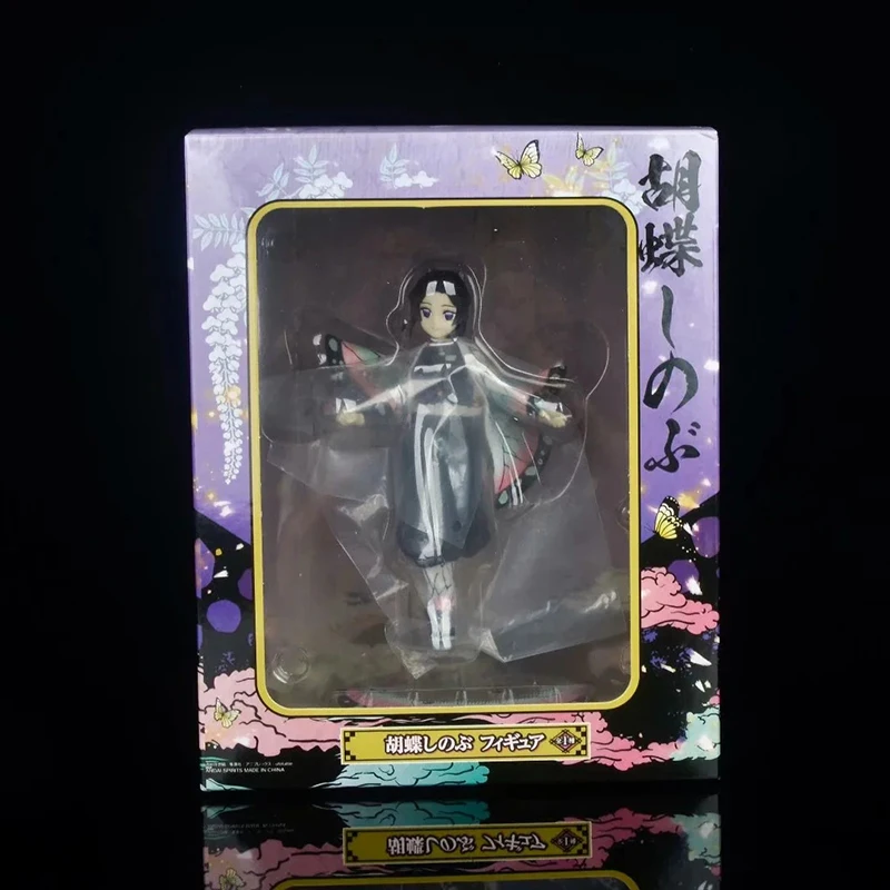 

17cm Anime Demon Slayer Kochou Shinobu Action Figure PVC Worm Column Scene Battle Collection Model Dolls Toys for Gifts