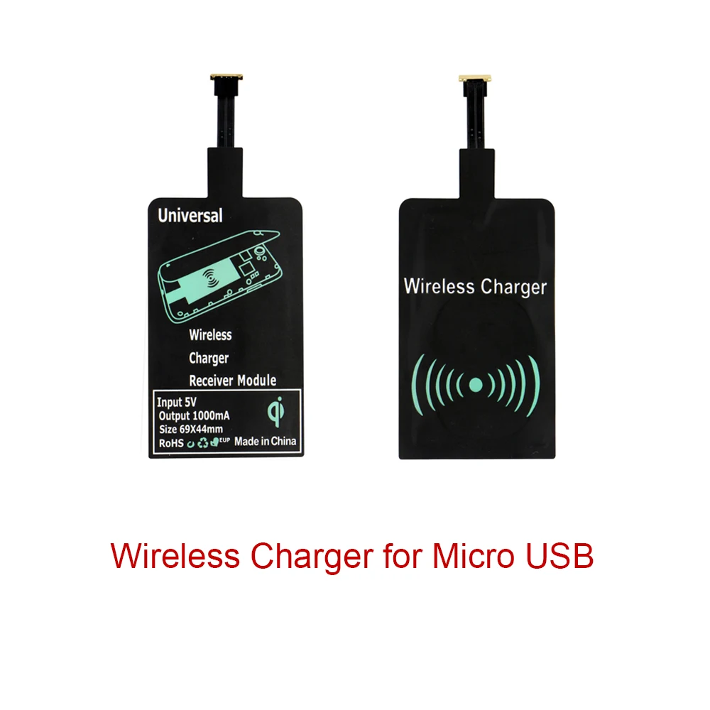 qi wireless charging kit transmitter charger adapter receptor receiver pad coil type c micro usb kit for iphone xiaomi huawei free global shipping