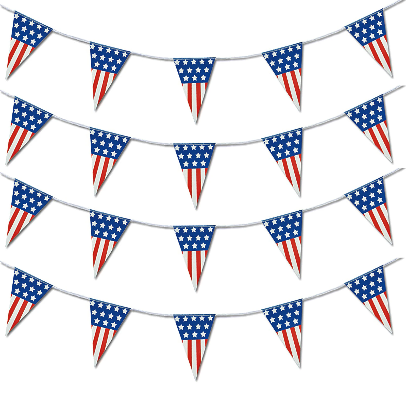 

Флагом Соединенных Штатов июля 4th Американский празднование Дня независимости вечерние баннер Звездный Вымпел строка баннер