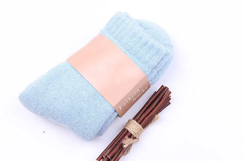 Sky Blue for Women Jeseca осень зима толстые теплые носки для женщин/мужчин толстые теплые шерстяные зимние носки бесшовные кашемировые носки для сна - Цвет: Sky Blue for Women