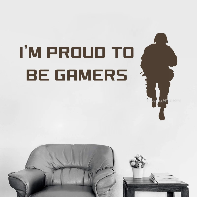 Игра наклейка на стену Наклейка для геймера контроллер видео игры стены наклейки