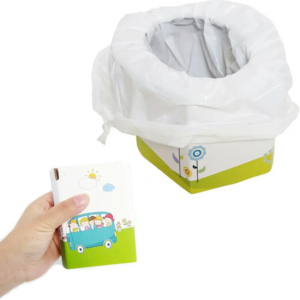 Детский горшок аварийный складной писсуар бумажный туалет портативное сиденье