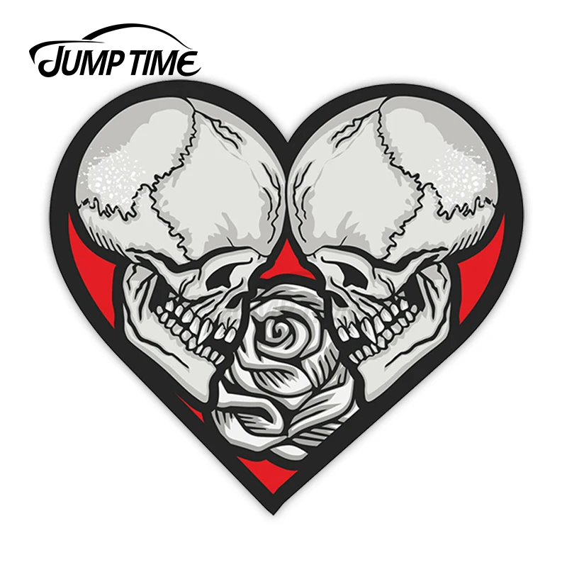 

Прыгать время черепа роза татуировка сердце байкерские винил Стикеры s Стикеры ноутбук JDM наклейка автомобиля Обёрточная бумага бампер баг...