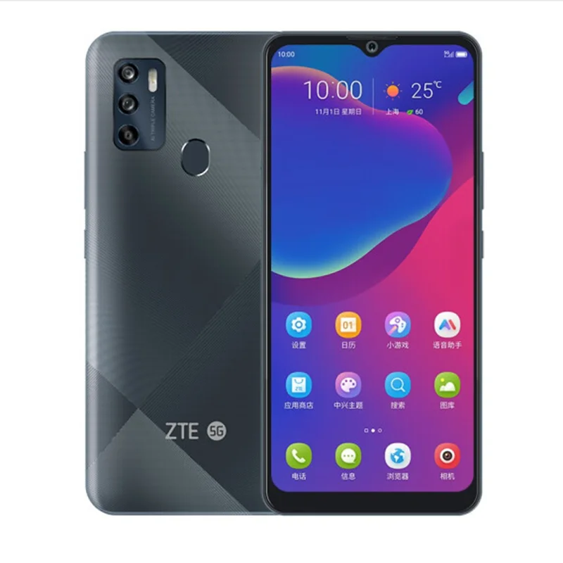 Оригинальный ZTE лезвие 20 5G мобильный телефон Dimensity 720 Android 10 0 6 52 &quot1600x720 ГБ